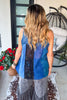 True At Heart Sleeveless Top  - Indigo