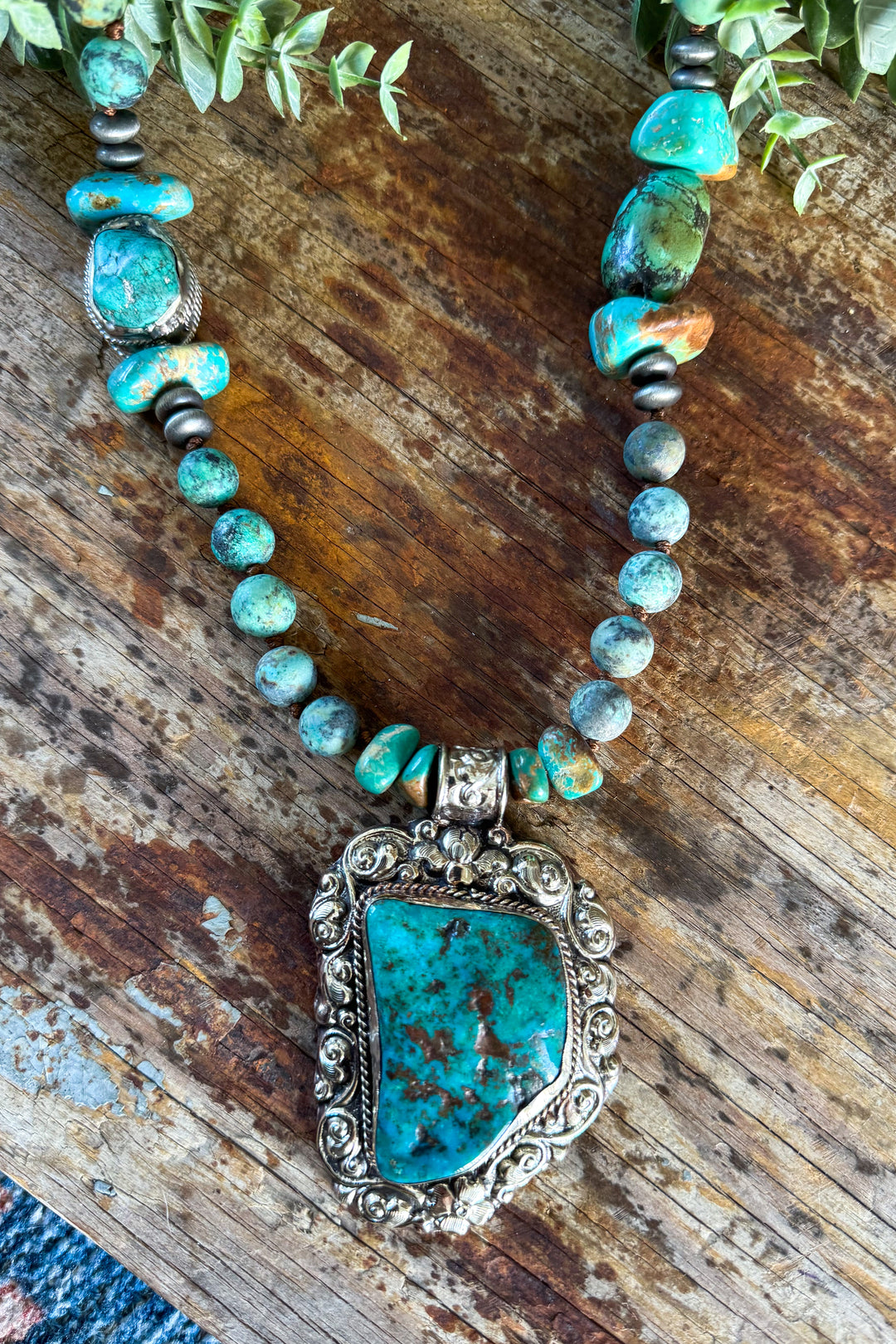 Handmade in Texas - One of a Kind Authentic Turquoise Necklace