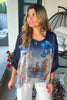 Blue Chateau Daydream Silk Top - Navy - MADE IN ITALY