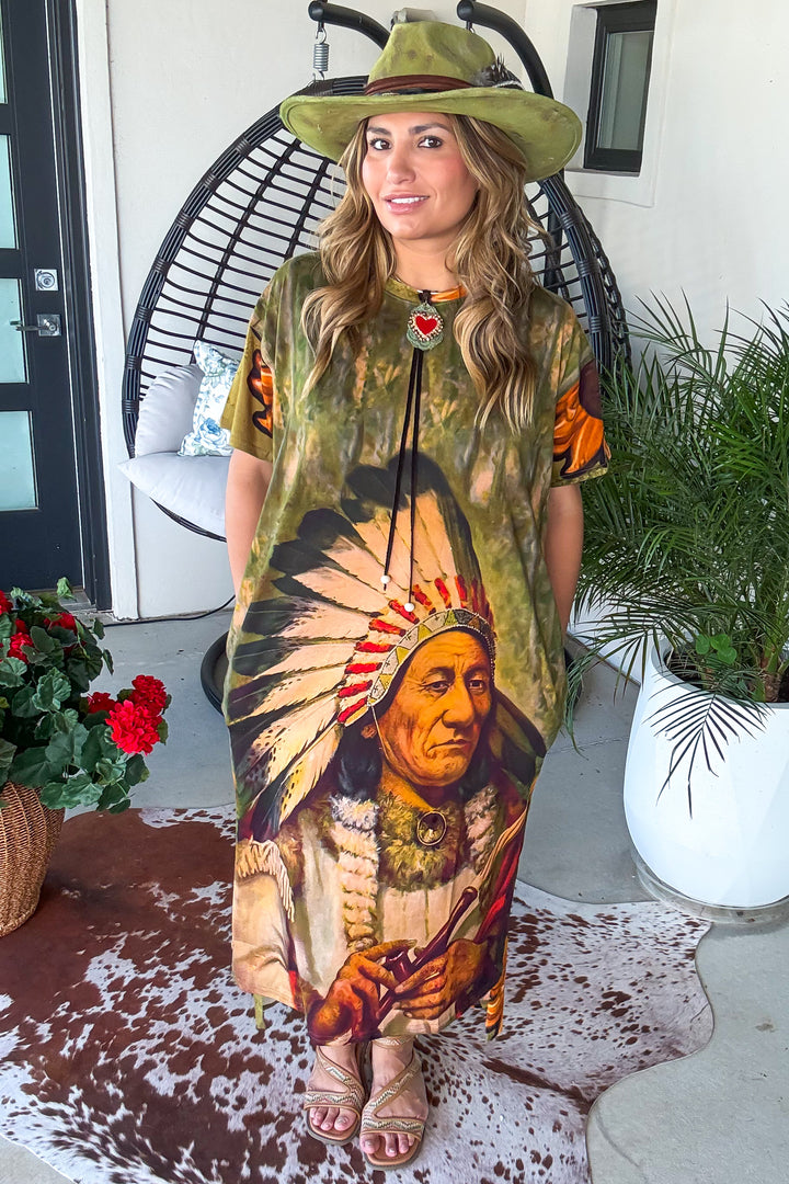 Mesa Moon Midi Dress - 100% Cotton