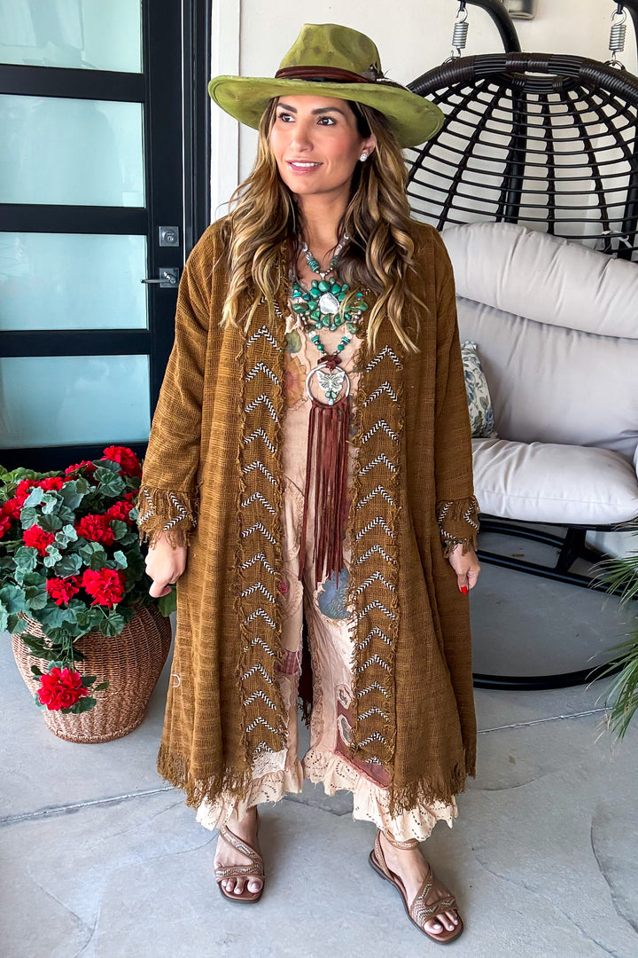 Earthbound Fringe Duster - 100% Cotton