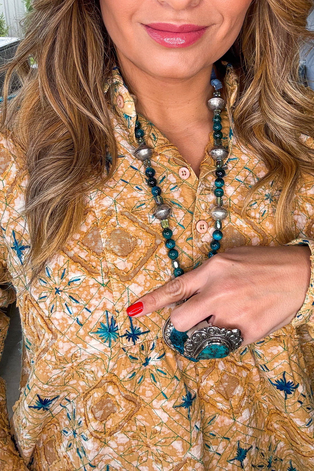 PRE ORDER: Golden Mesa Handmade Embroidered Tunic - 100% Cotton