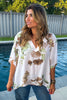 Watercolor Memories Blouse - Made In Italy - White