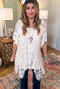 The Sweetest Hello Crochet Vest - Beige