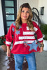 Homegrown Freedom Oversized Top - 100% Cotton - Red