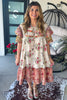 Blush Cottage Bloom Dress - 100% Cotton