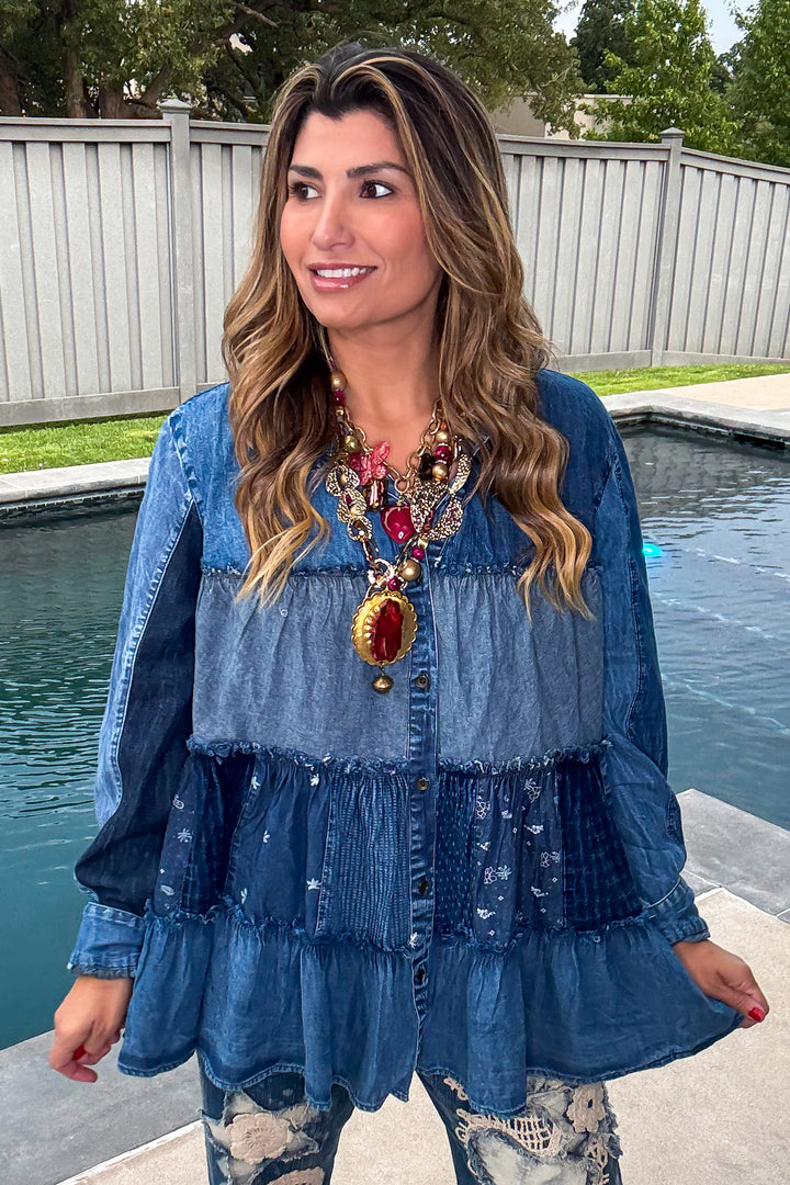 Carefree Afternoon Tunic - Denim