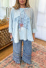 Star Energy Top - Blue - 100% Cotton