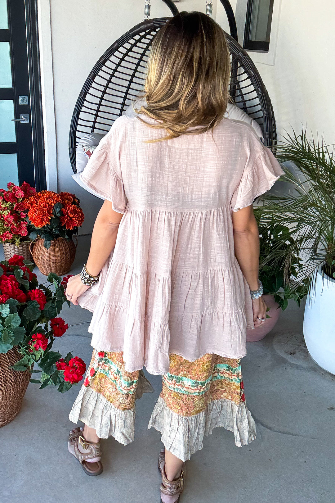 Summer Whispers Tunic/Dress - 100% Cotton - Mauve