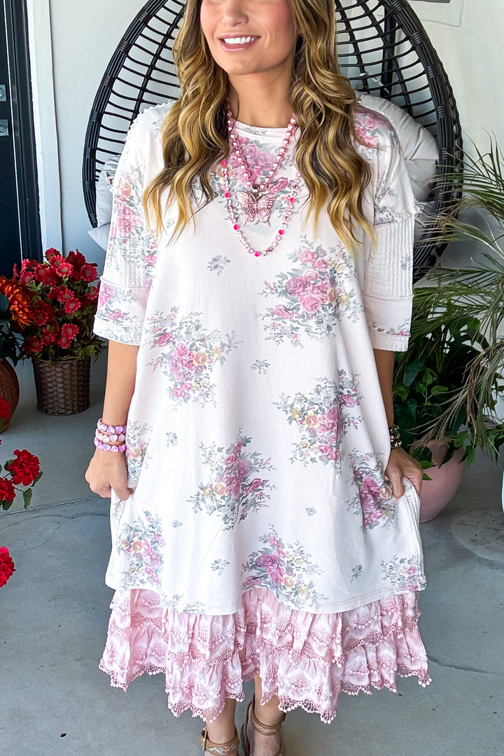 Amplify My Love Tunic/Dress - 100% Cotton - Blush