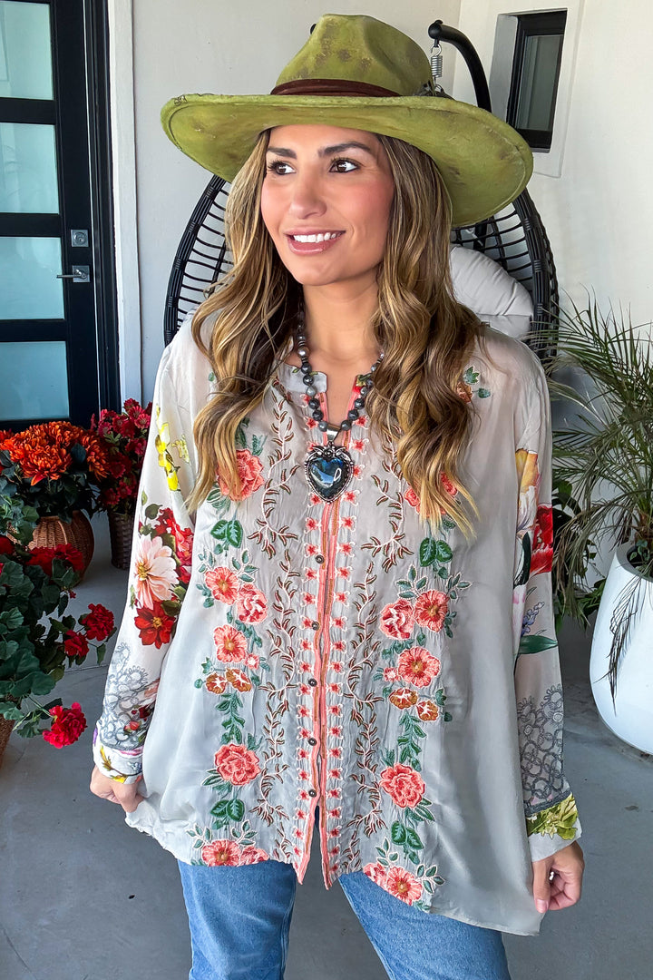 Meadow Dreaming Top - Grey