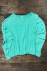 PRE ORDER: Beyond The Moon Oversized Top - Aqua