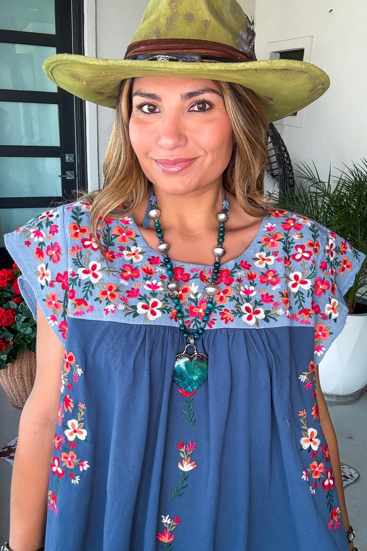 AHB EXCLUSIVE: Taking Hearts Top - Denim