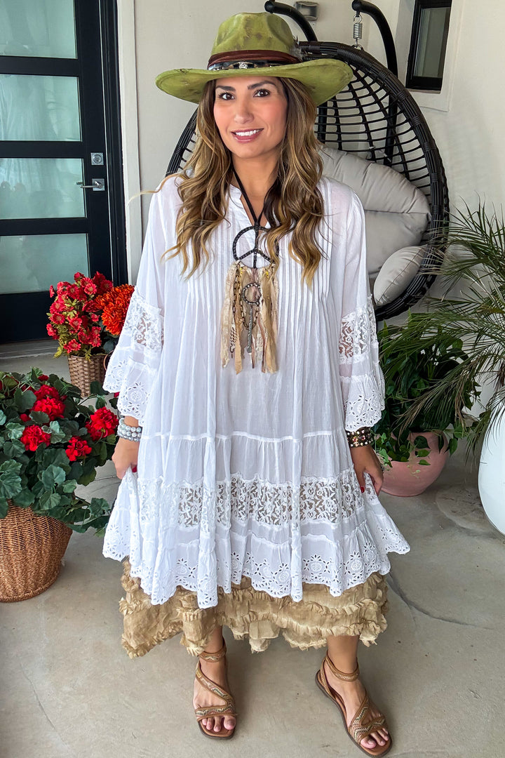 Coastal Canvas Dress - 100% Cotton - Ivory