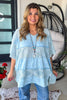 Moonwashed Lace Tunic - 100% Cotton - Blue