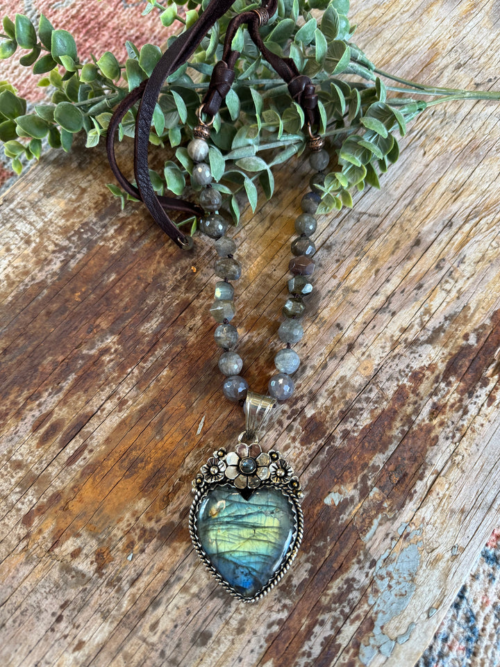 Handmade in Texas Labradorite Necklace