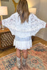 Riverstone Glow Crochet Cardigan/Top - Off White