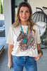 Gemstone Stallion Shirt - Cream