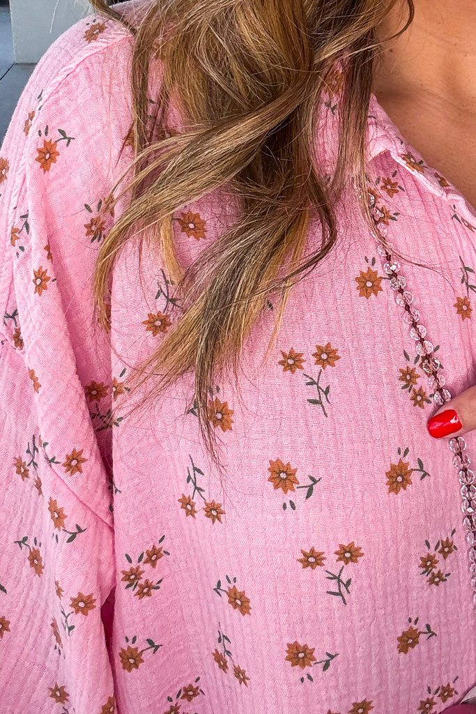 Daisy Dreams Tunic - Pink  - 100% Cotton