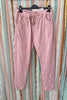 Made in Italy Scrunchy Stretch Jogger Pants – Ultra Comfortable Plus Size - Rosa (Size 12 to 24)