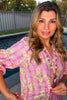 Blushing Daydreams Maxi Dress - 100% Cotton -  Pink