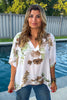 Watercolor Memories Blouse - Made In Italy - White
