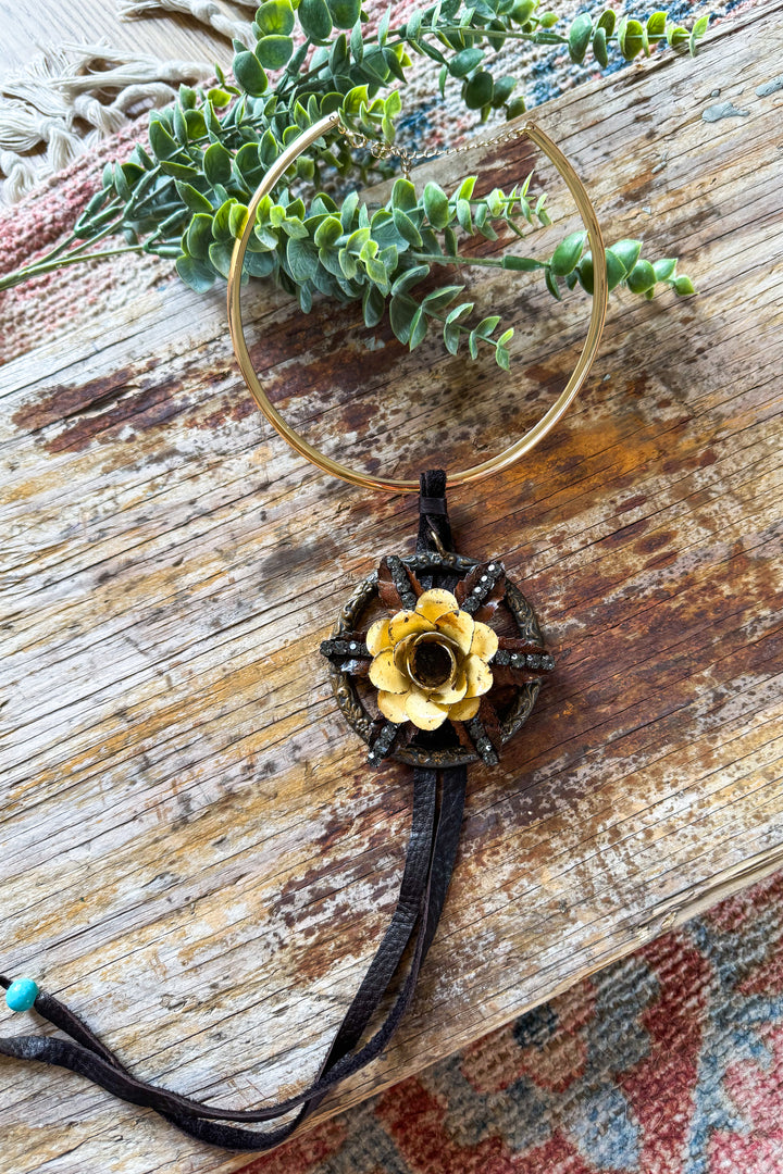 HANDMADE Flower Necklace Jaded Gypsy - Choker