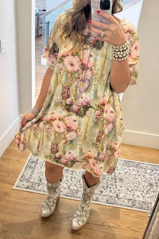 Boho Turquoise-Inspired Heart Necklace