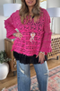 Lover’s Heart Hand-Crocheted Magenta Top - SALE