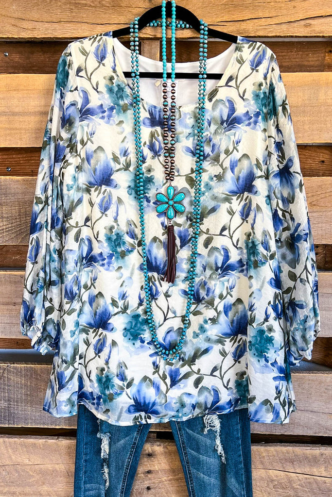 Color of Spring Blouse - Blue