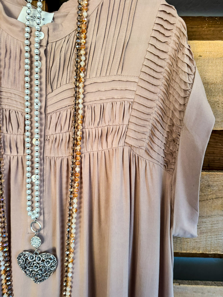 Equally Yours Oversized Top - Taupe