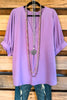 Favored By Love Oversized  Top - Lavender