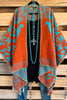 Day Dreamer Poncho - Orange