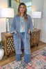 Starstruck Favor Oversized Duster - Denim - Cotton Blend