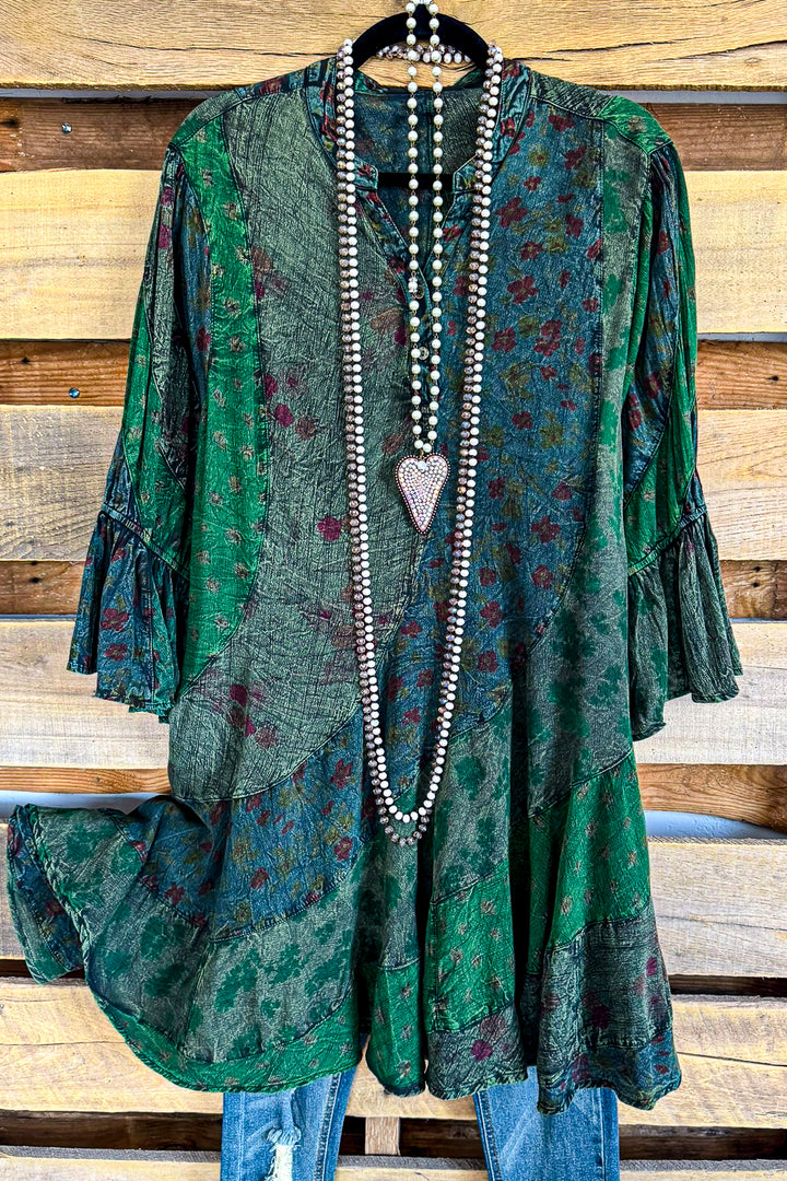 Looking Boho Dress -  Basil - SALE