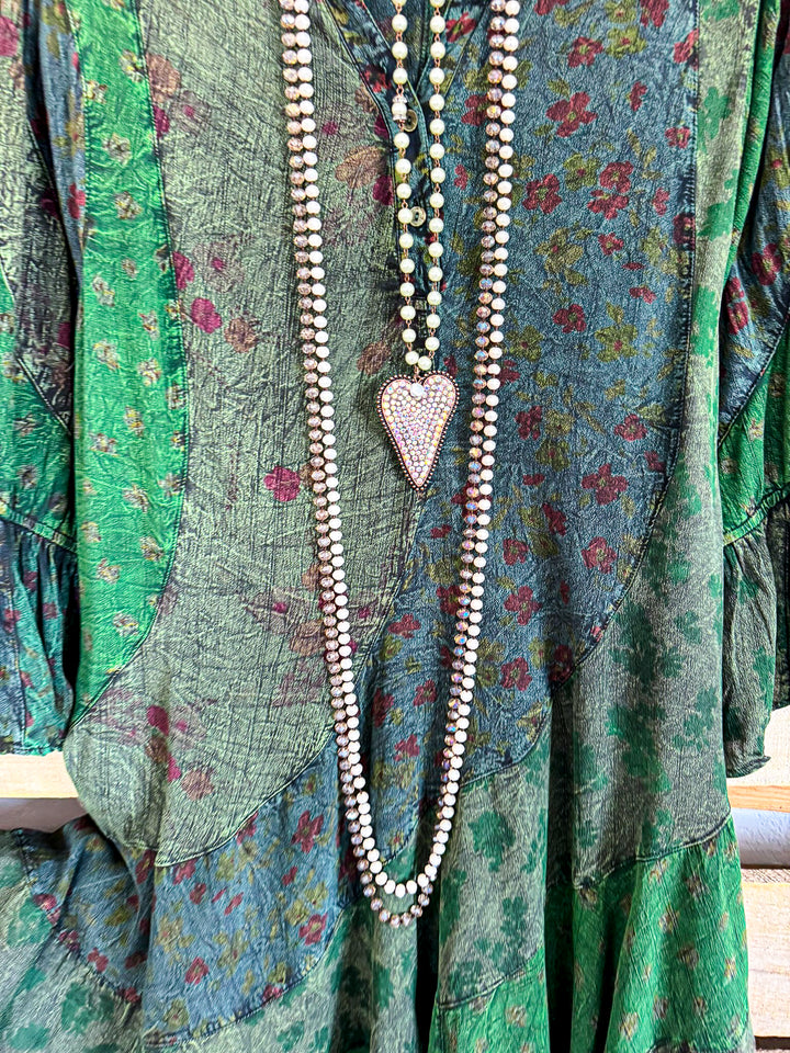 Looking Boho Dress -  Basil - SALE