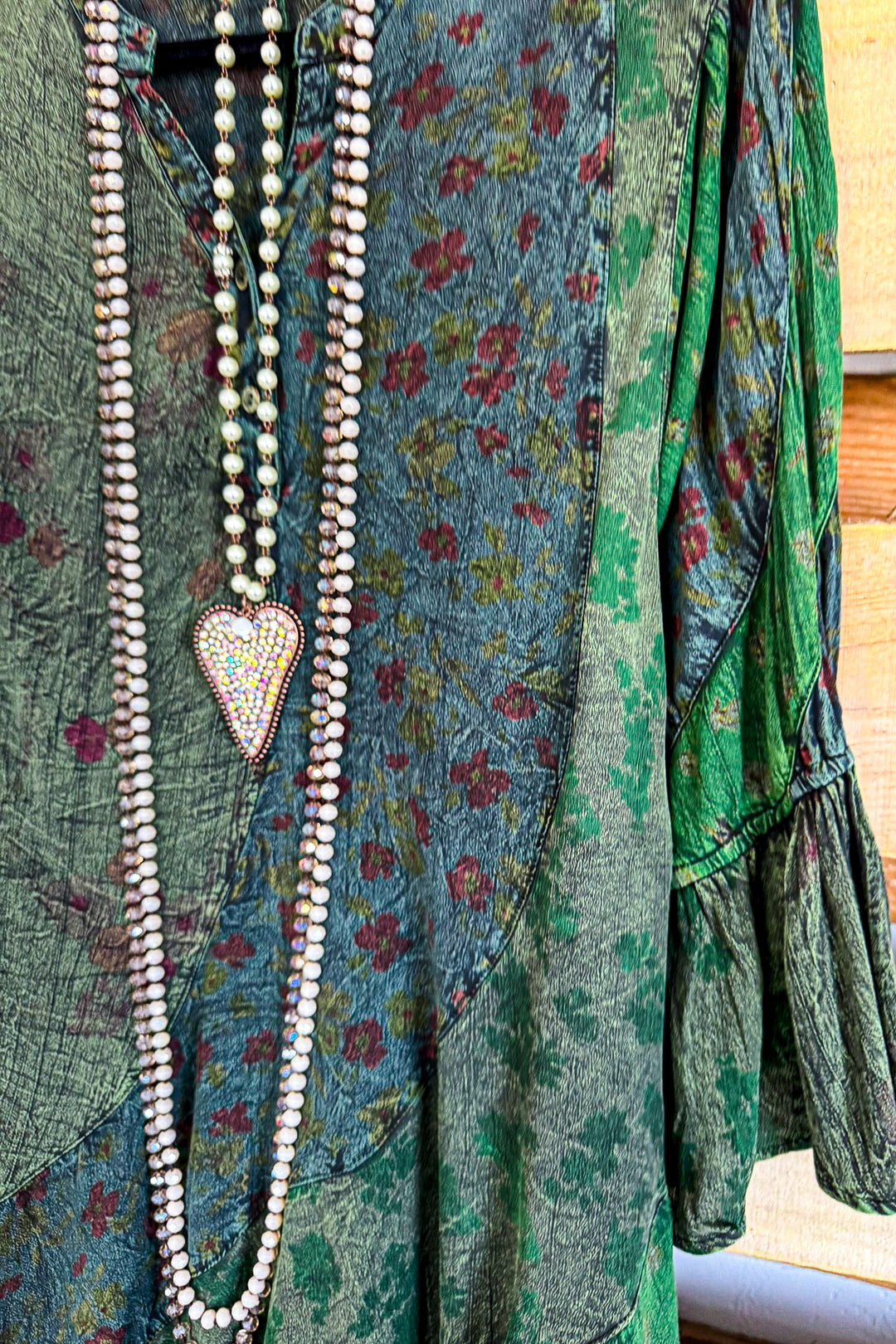 Looking Boho Dress -  Basil - SALE