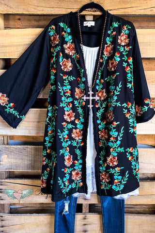 AHB EXCLUSIVE: Embrace The Joy Kimono/Duster - Taupe/2Rose