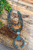 Gorgeous Squash Necklace - Turquoise & Sliver