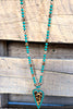 Heart Like A Leopard Necklace - Turquoise