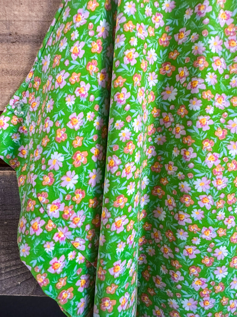 Lavish Look Oversized Top - Green