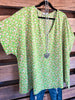 Lavish Look Oversized Top - Green