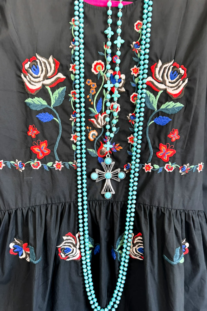 Minute in Time Tunic/Dress - Black - SALE