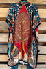 Ample Beauty Kimono - Blue Orange