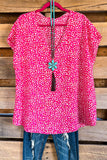 Luxury Vibes Oversized Top  - Hot Pink
