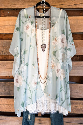 AHB EXCLUSIVE: Stained Glass Kimono Burnout Velvet - Golden Mauve