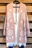 I'll Find My Way To You Cardigan - Mauve Ivory