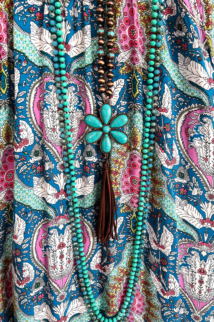 Persian Charm Tunic - Multi-Turquoise - SALE