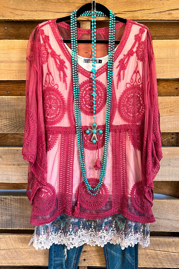 Situations To Inspire Poncho - Blush DOORBUSTER