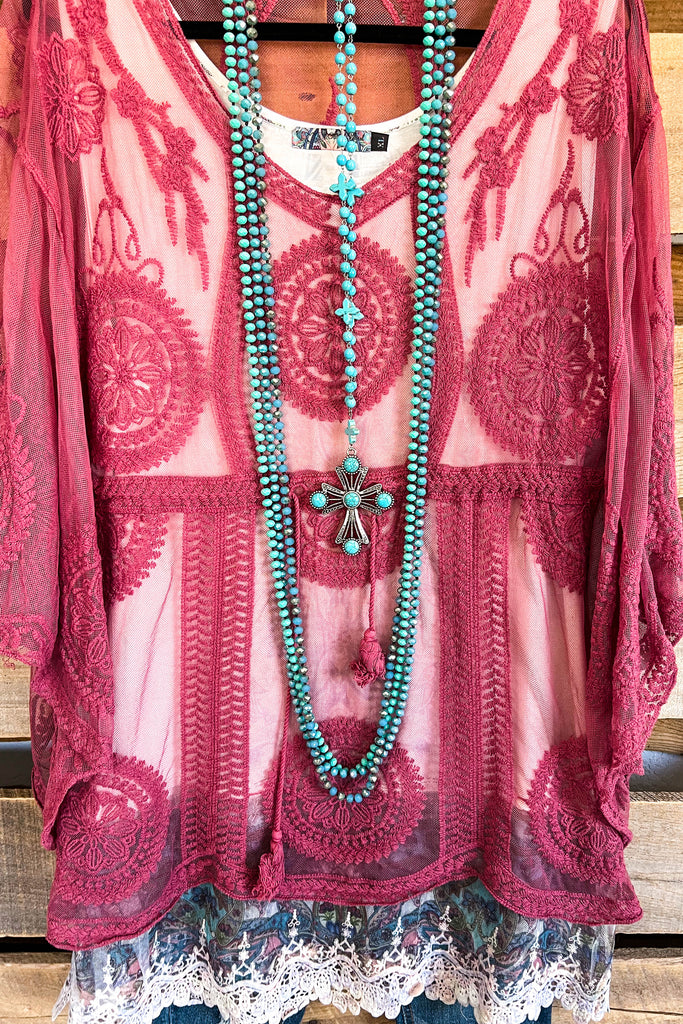 Situations To Inspire Poncho - Blush DOORBUSTER